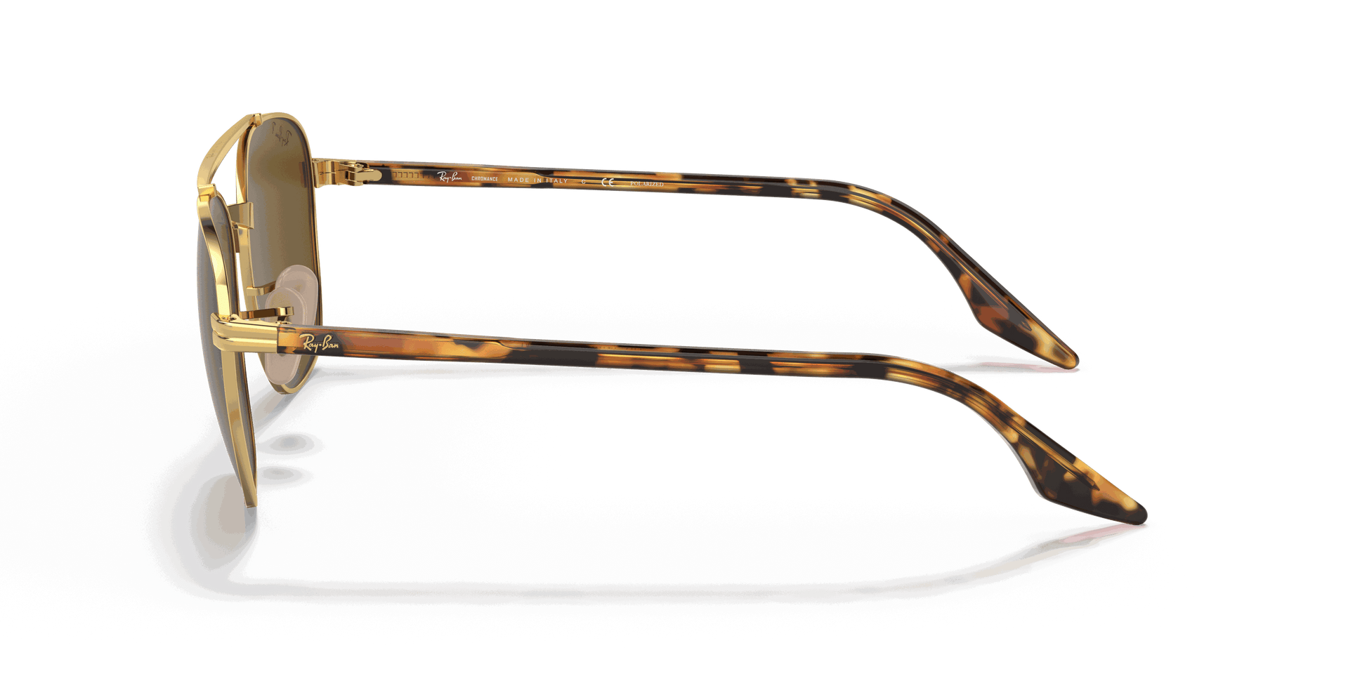 [Brown Lenses, Polished Arista Gold Frame]