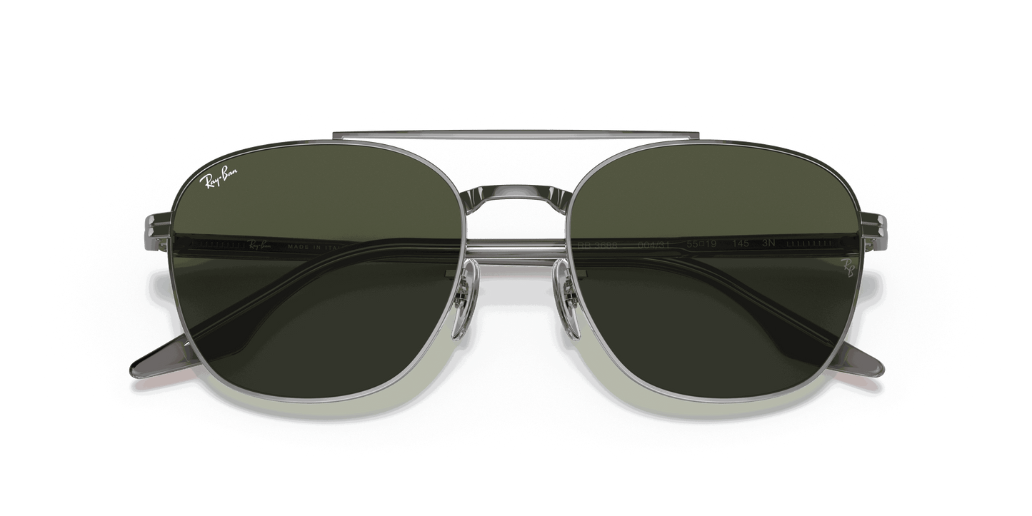 [Green Lenses, Polished Gunmetal Frame]