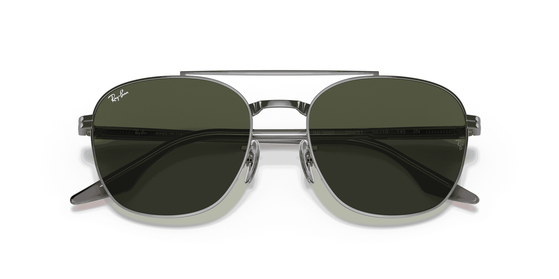 [Green Lenses, Polished Gunmetal Frame]