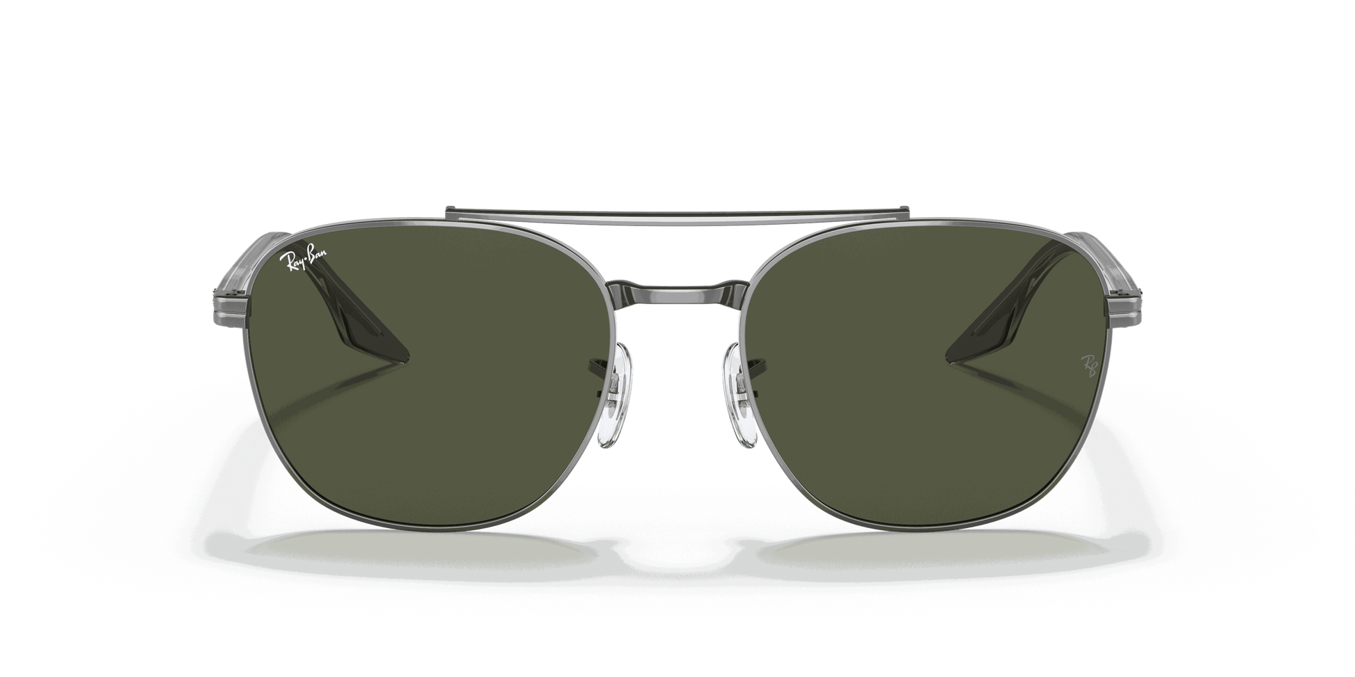 [Green Lenses, Polished Gunmetal Frame]