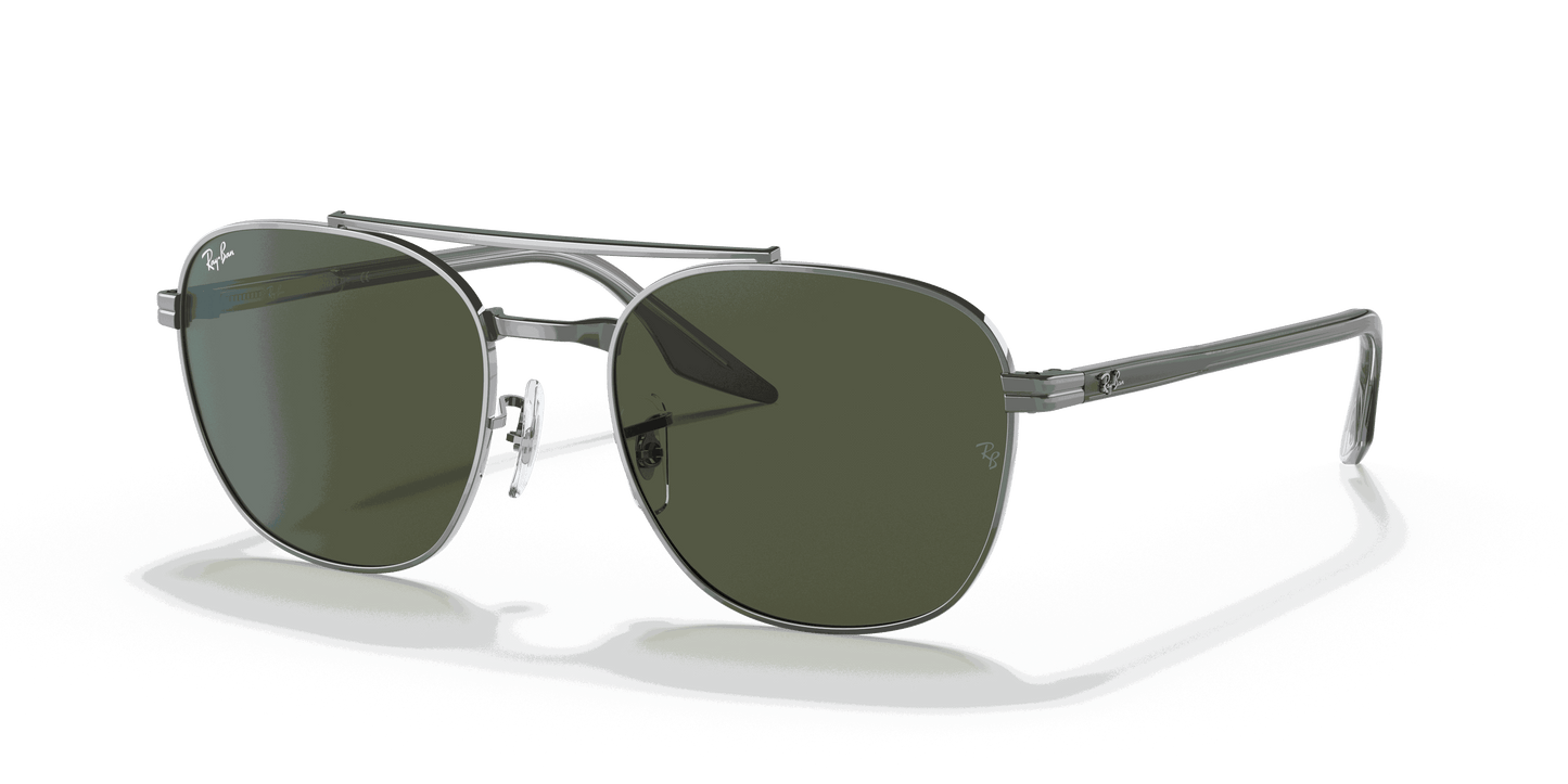 [Green Lenses, Polished Gunmetal Frame]