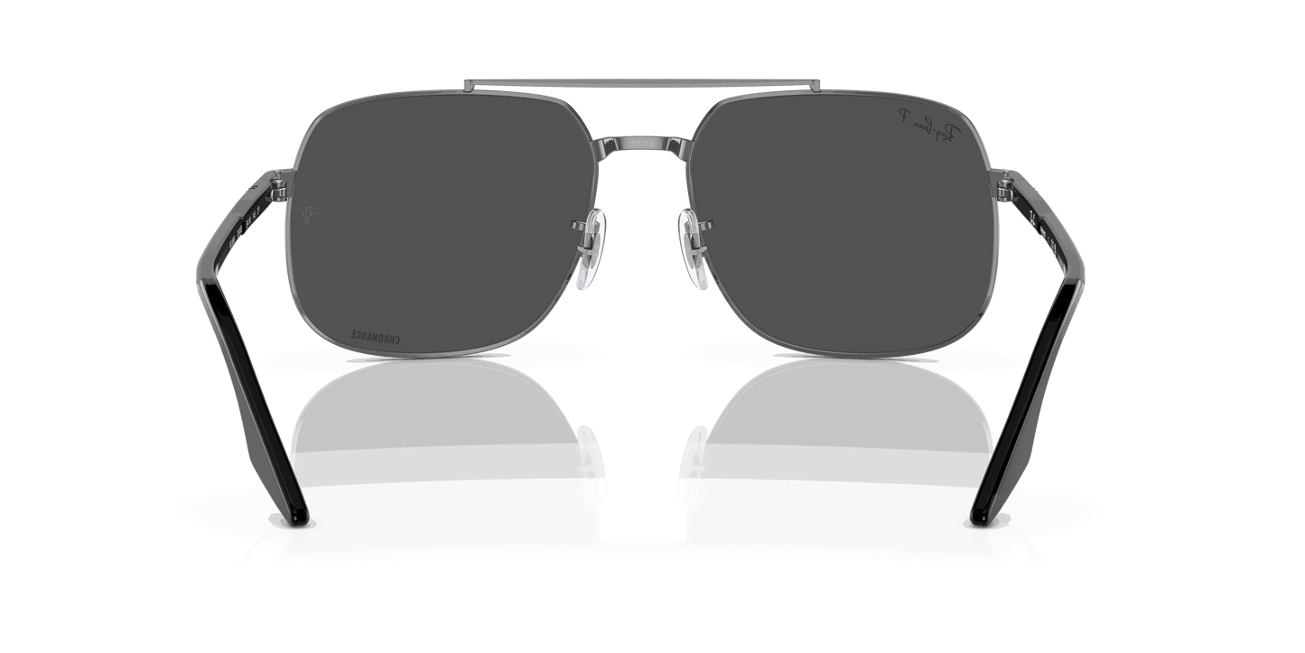[Dark Grey Lenses, Polished Gunmetal Frame]
