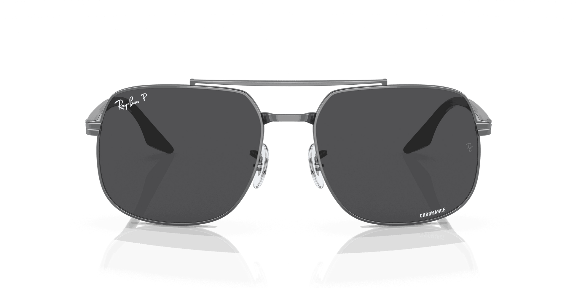 [Dark Grey Lenses, Polished Gunmetal Frame]