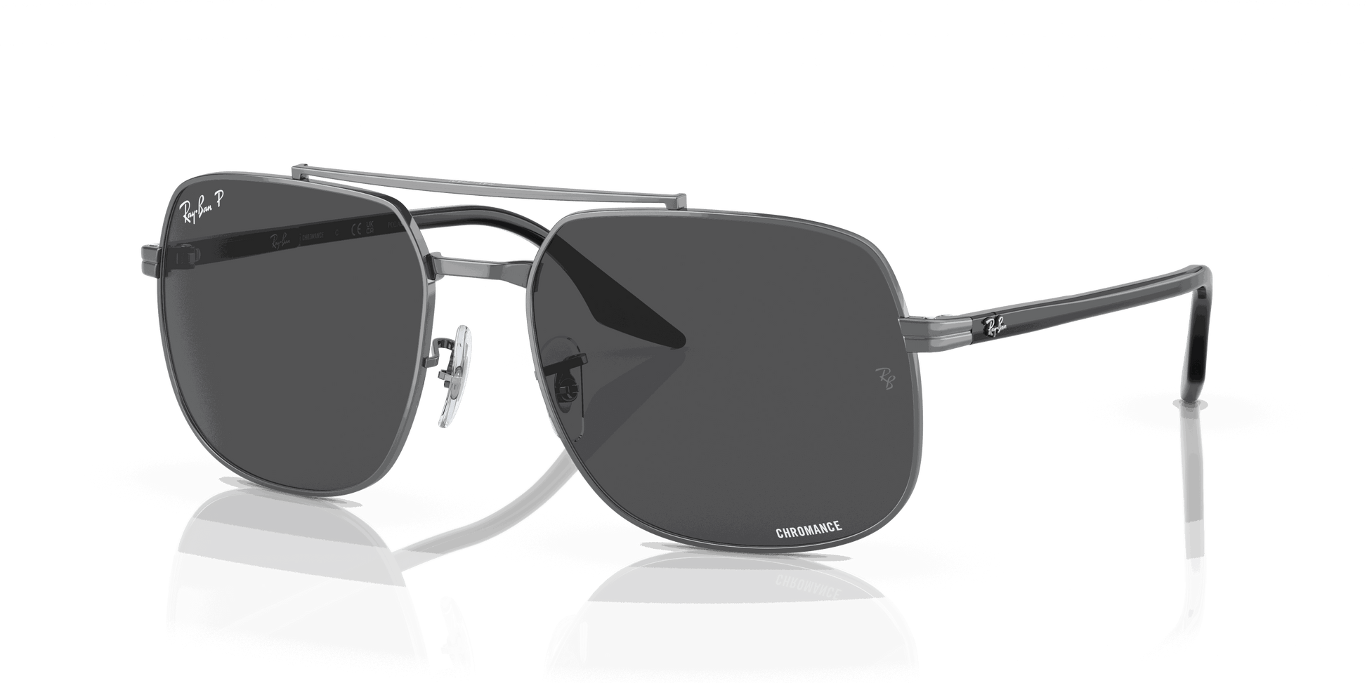 [Dark Grey Lenses, Polished Gunmetal Frame]