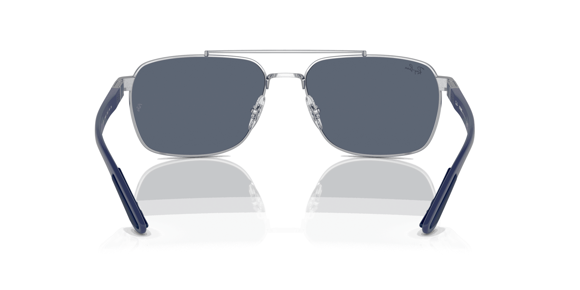 [Dark Grey Lenses, Polished Silver Frame]