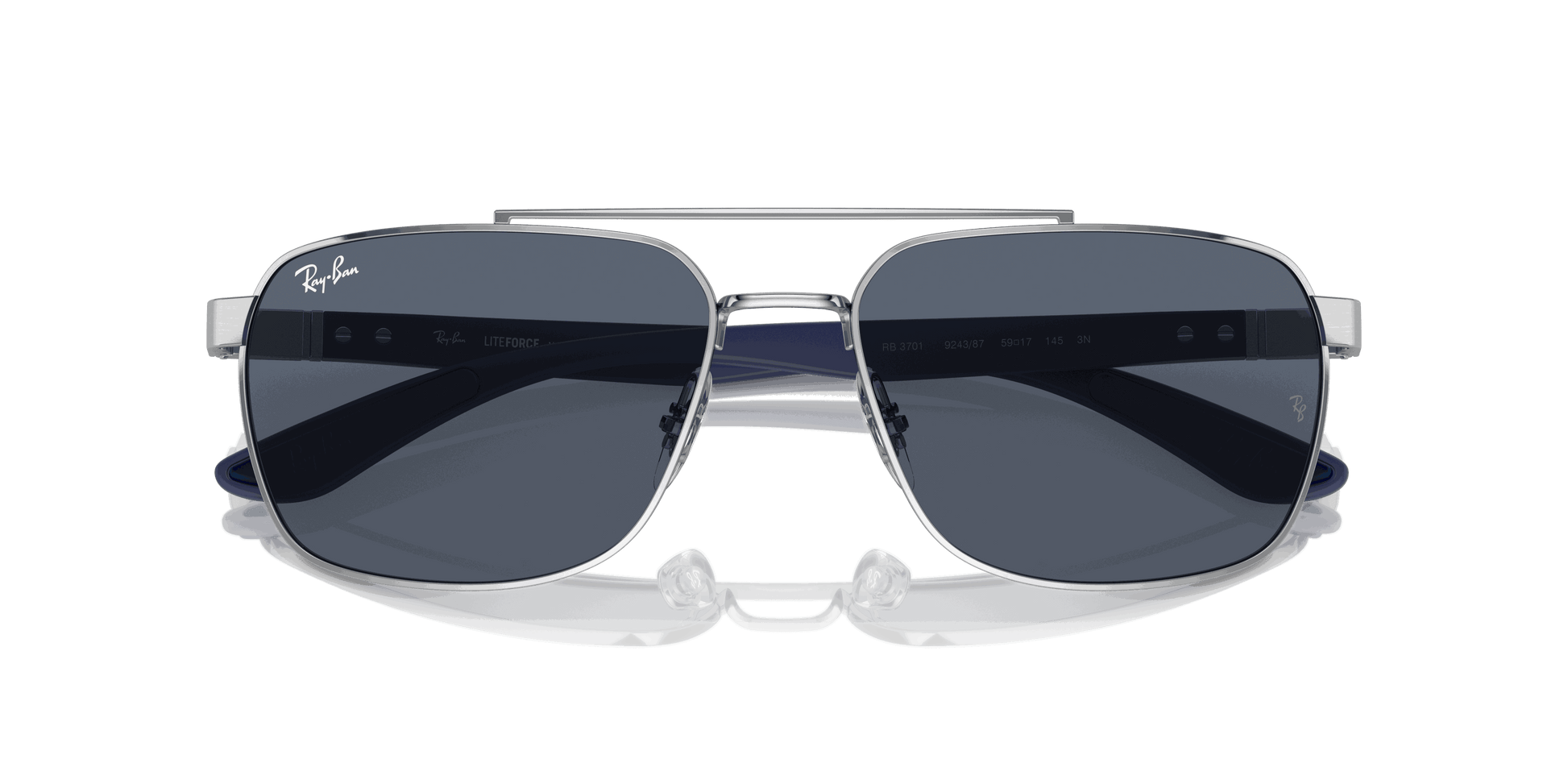 [Dark Grey Lenses, Polished Silver Frame]