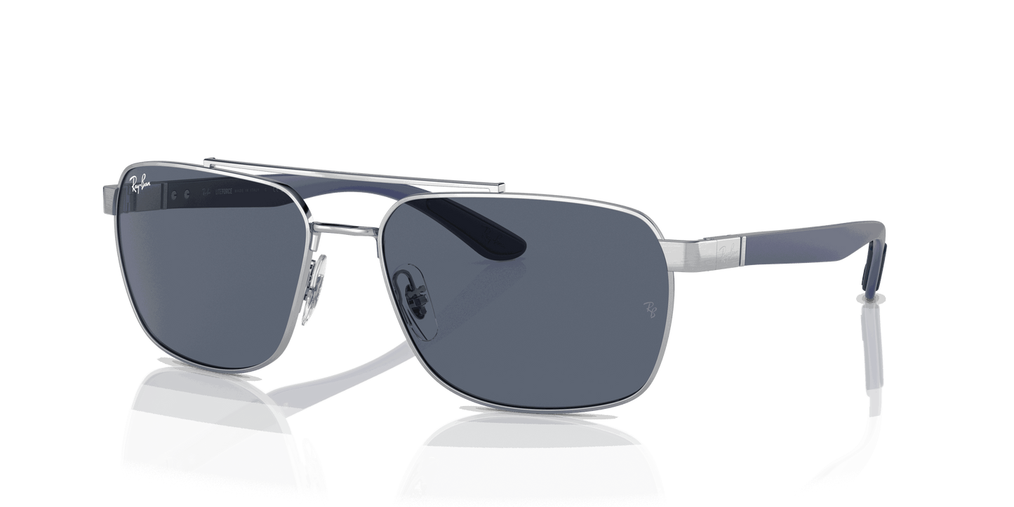[Dark Grey Lenses, Polished Silver Frame]