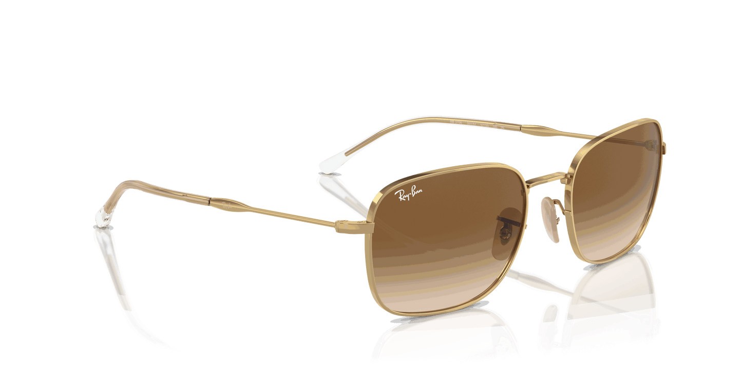 [Brown Lenses, Polished Arista Gold Frame]