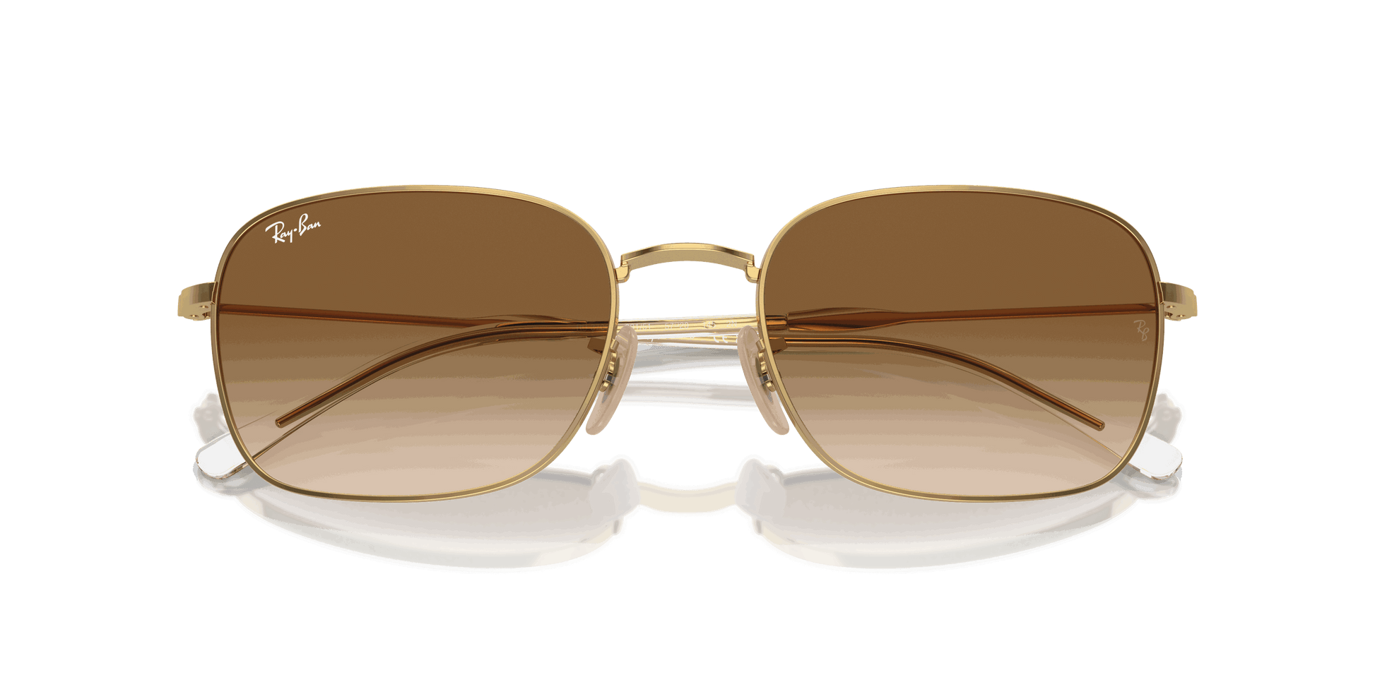 [Brown Lenses, Polished Arista Gold Frame]