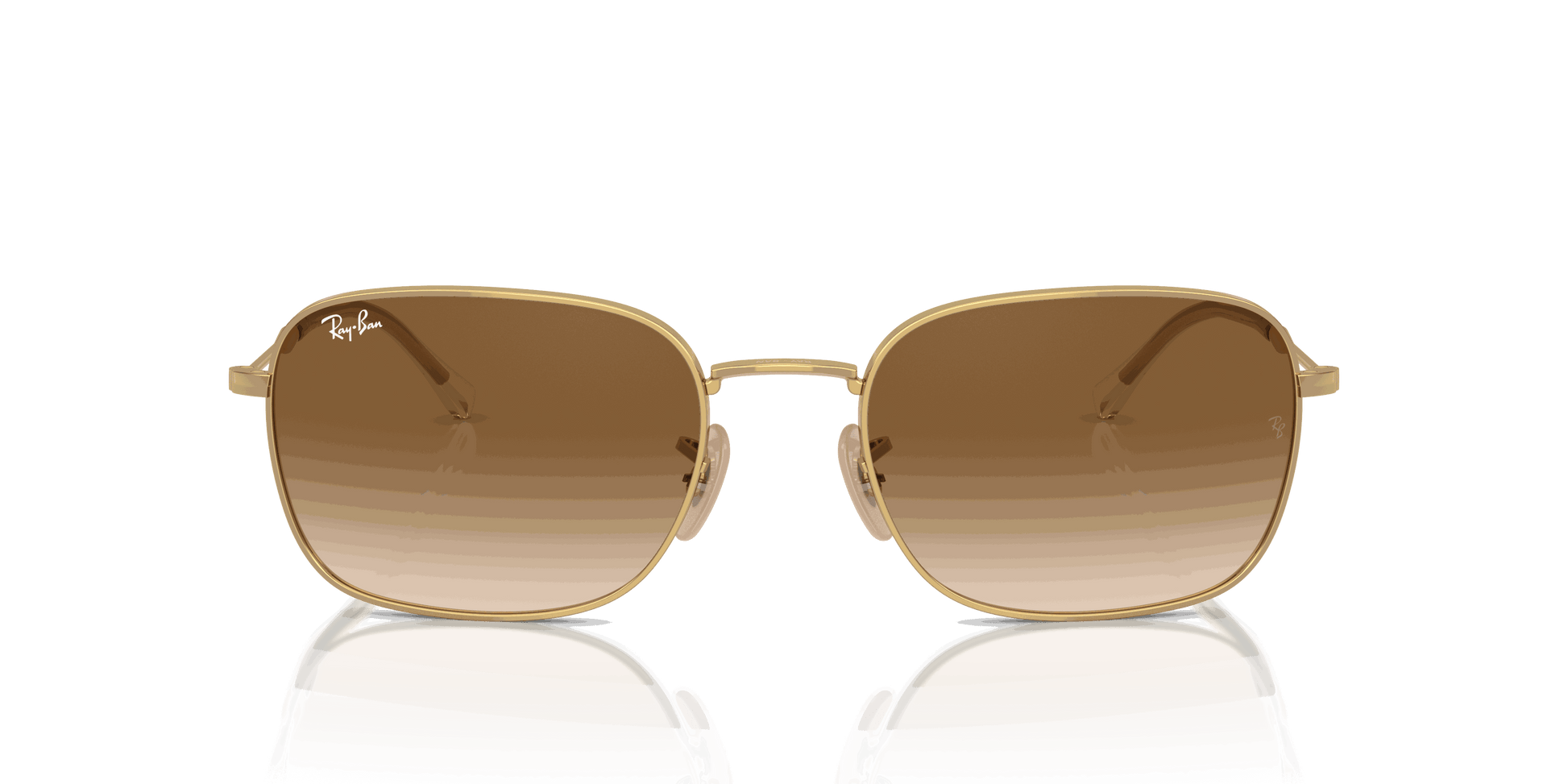 [Brown Lenses, Polished Arista Gold Frame]