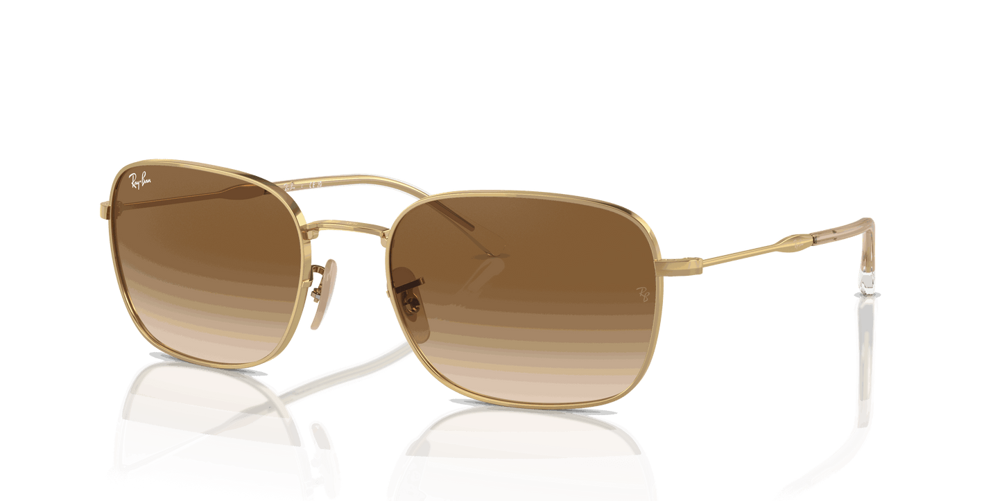 [Brown Lenses, Polished Arista Gold Frame]