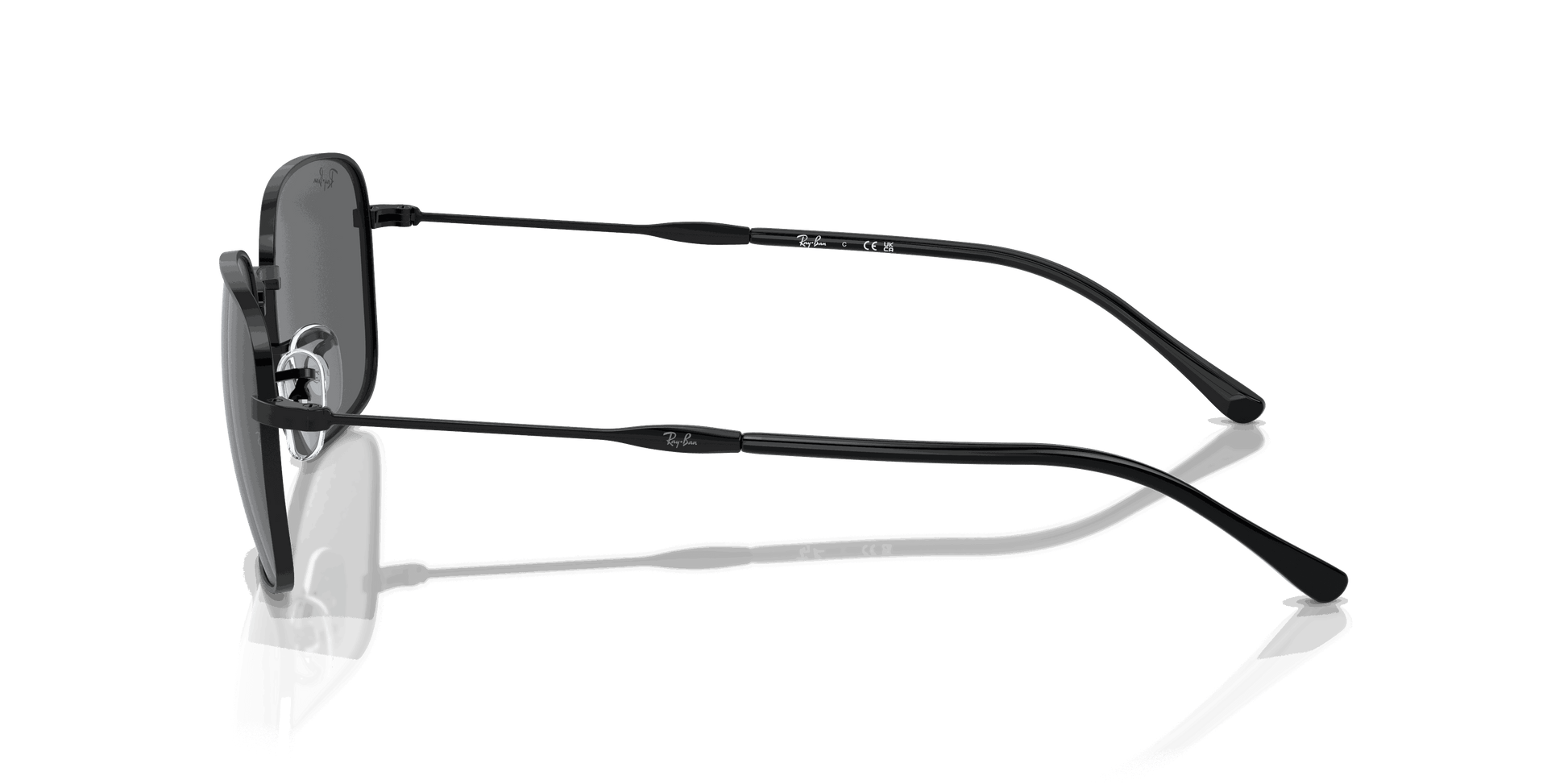 [Dark Grey Lenses, Polished Black Frame]
