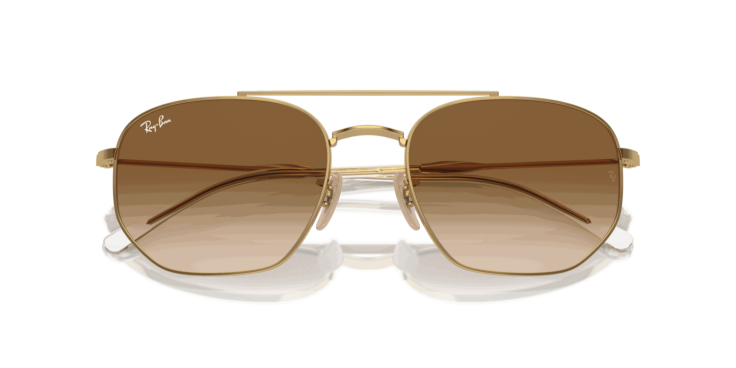 [Brown Lenses, Polished Arista Gold Frame]