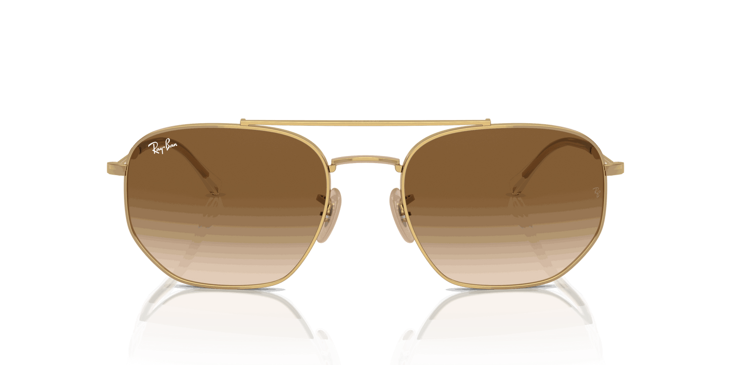 [Brown Lenses, Polished Arista Gold Frame]
