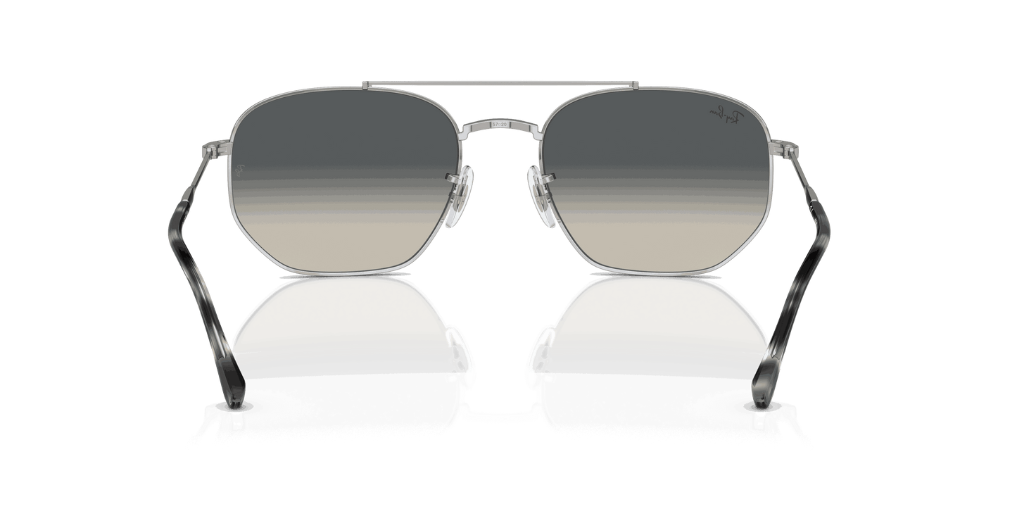 [Grey Lenses, Polished Silver Frame]