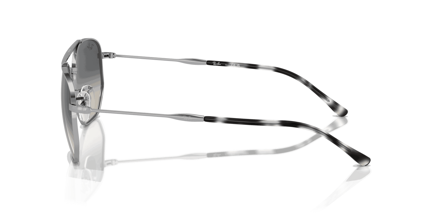 [Grey Lenses, Polished Silver Frame]