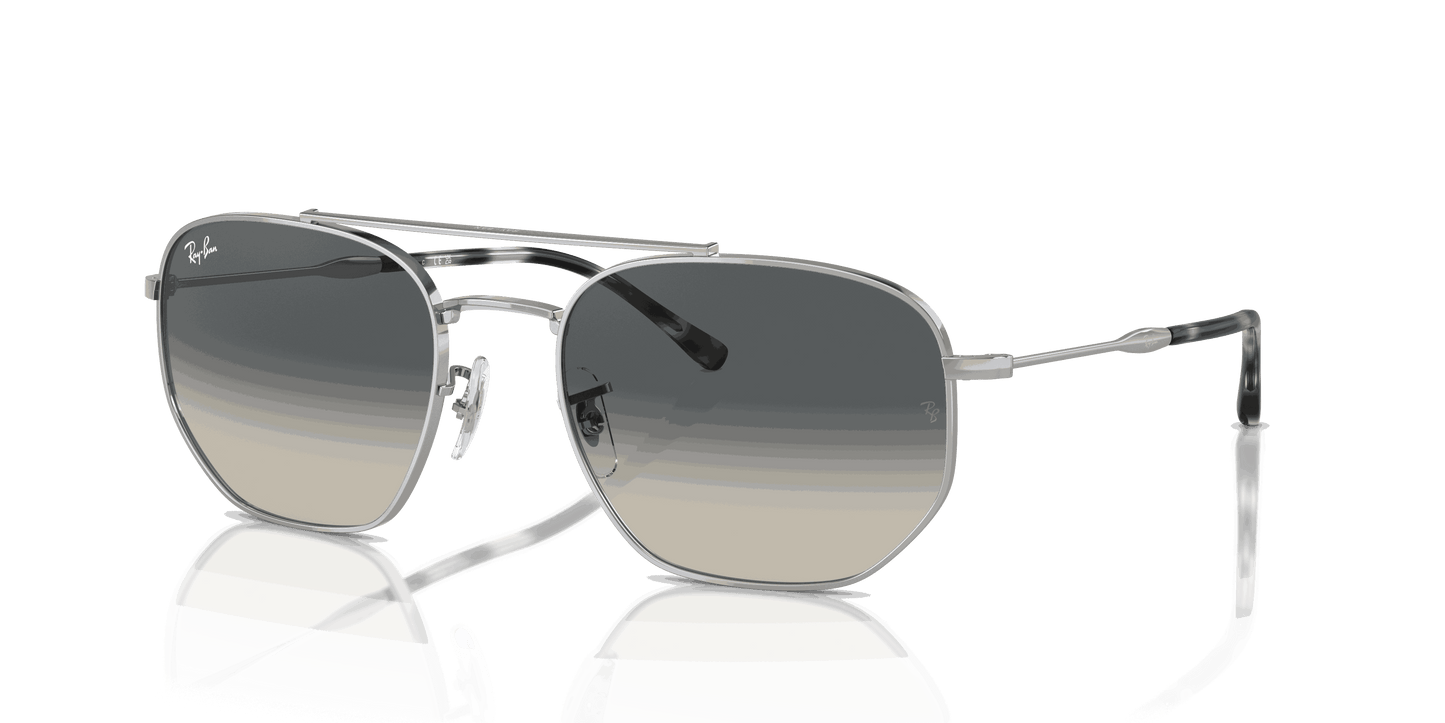 [Grey Lenses, Polished Silver Frame]