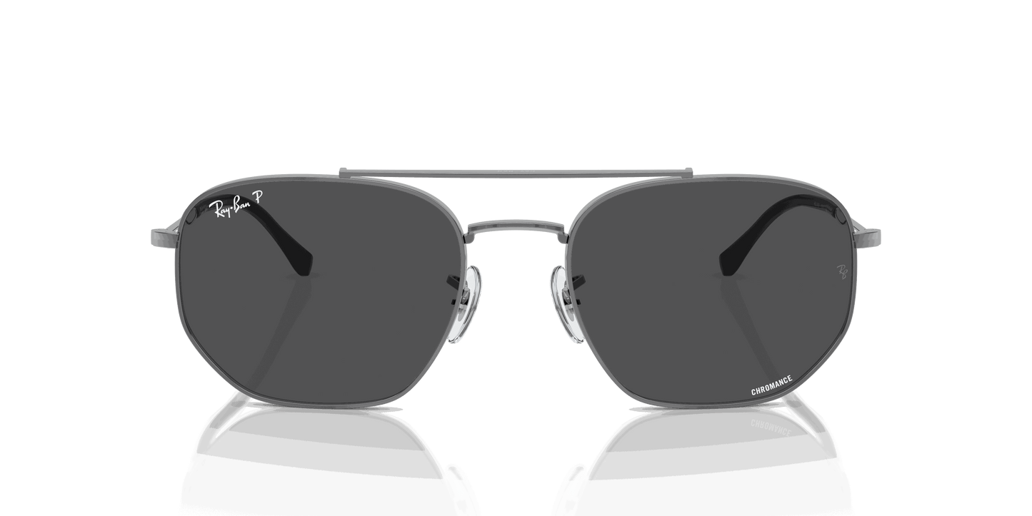 [Grey Lenses, Polished Gunmetal Frame]