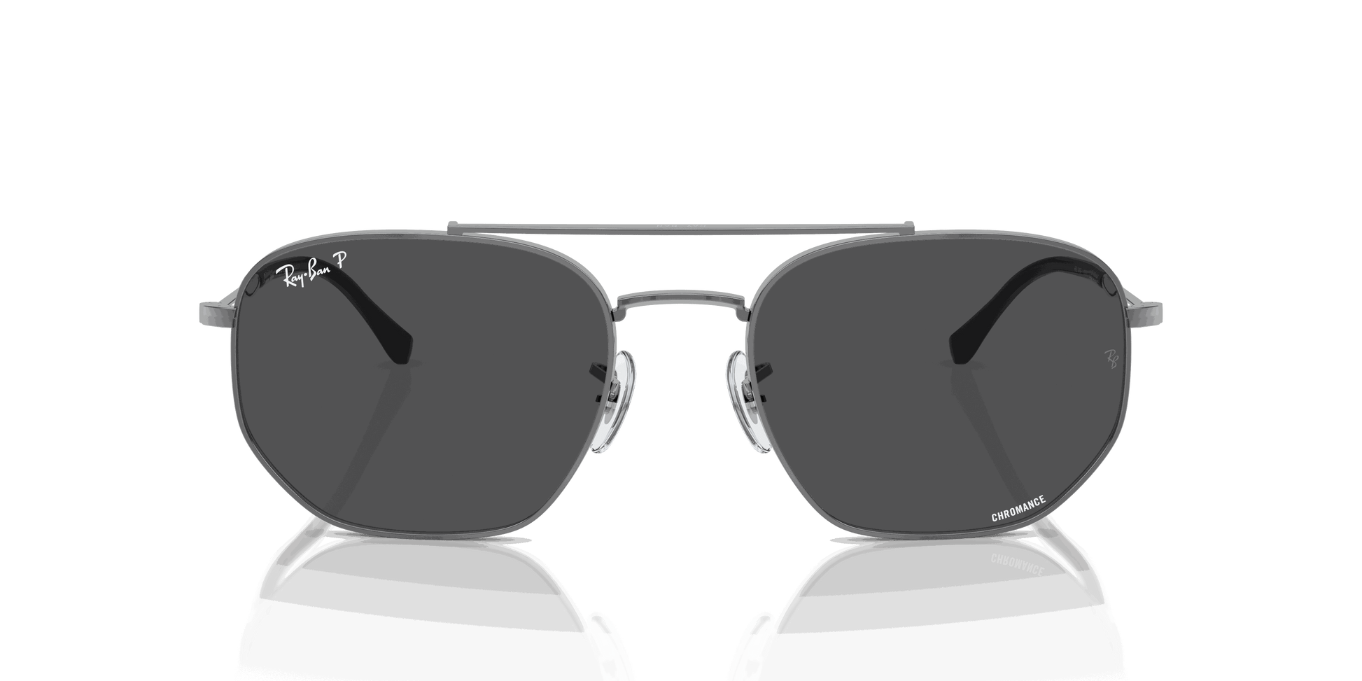 [Grey Lenses, Polished Gunmetal Frame]