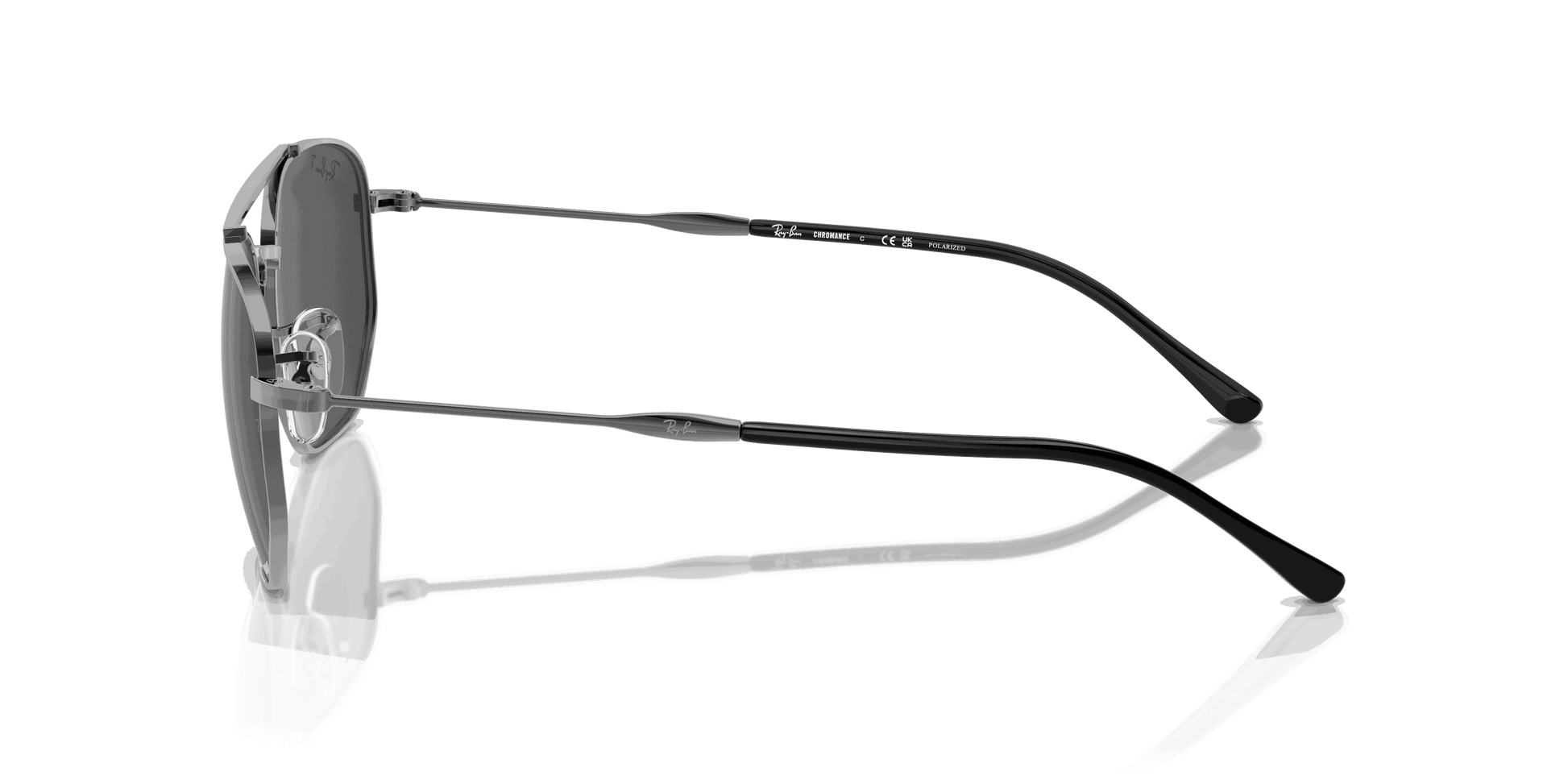 [Grey Lenses, Polished Gunmetal Frame]