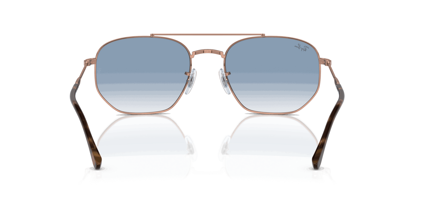 [Blue Lenses, Polished Rose Gold Frame]