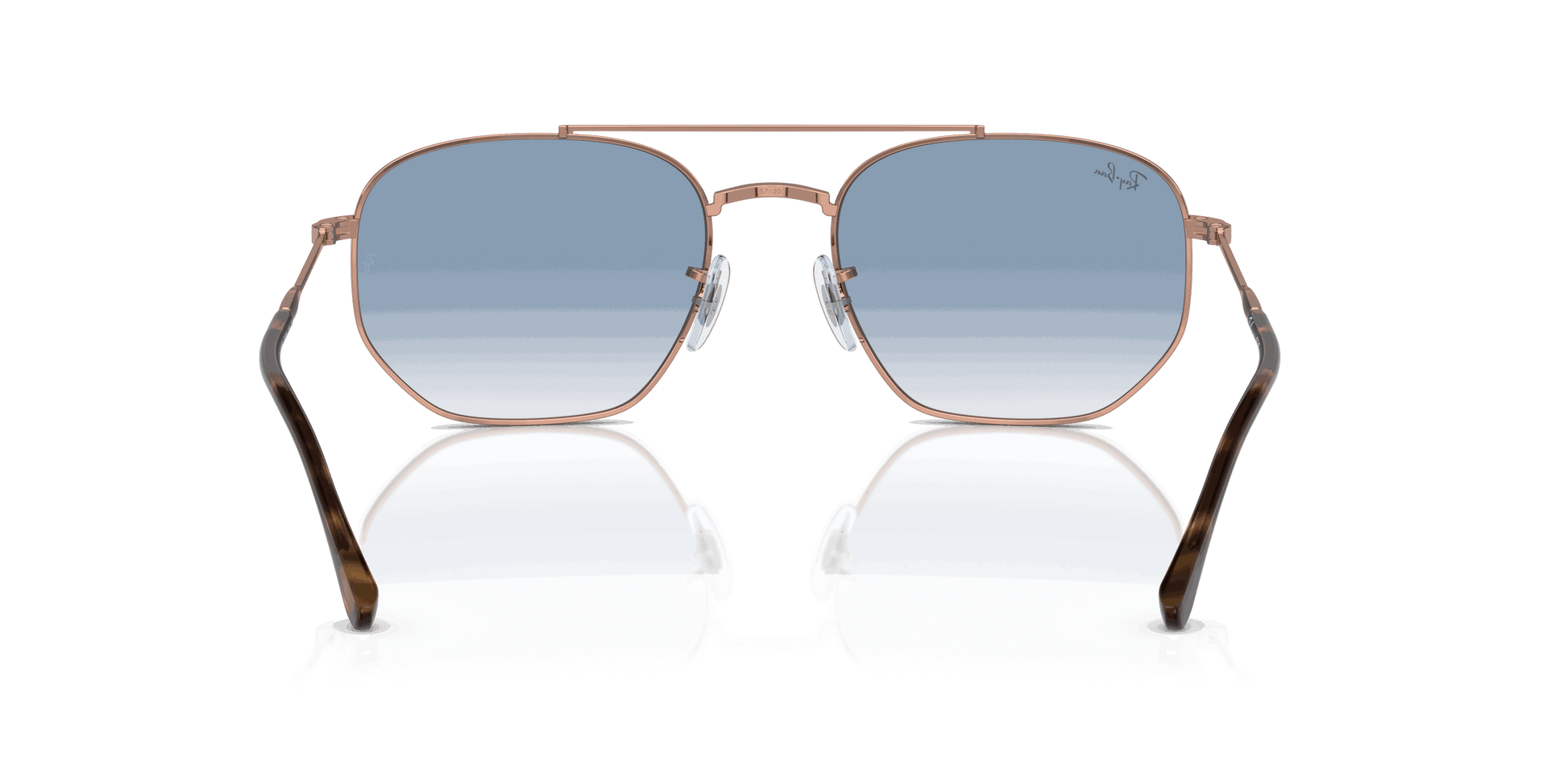 [Blue Lenses, Polished Rose Gold Frame]
