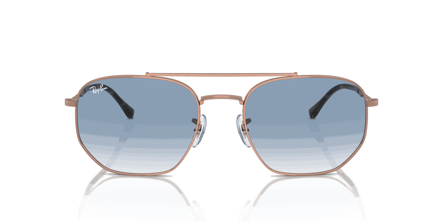 [Blue Lenses, Polished Rose Gold Frame]
