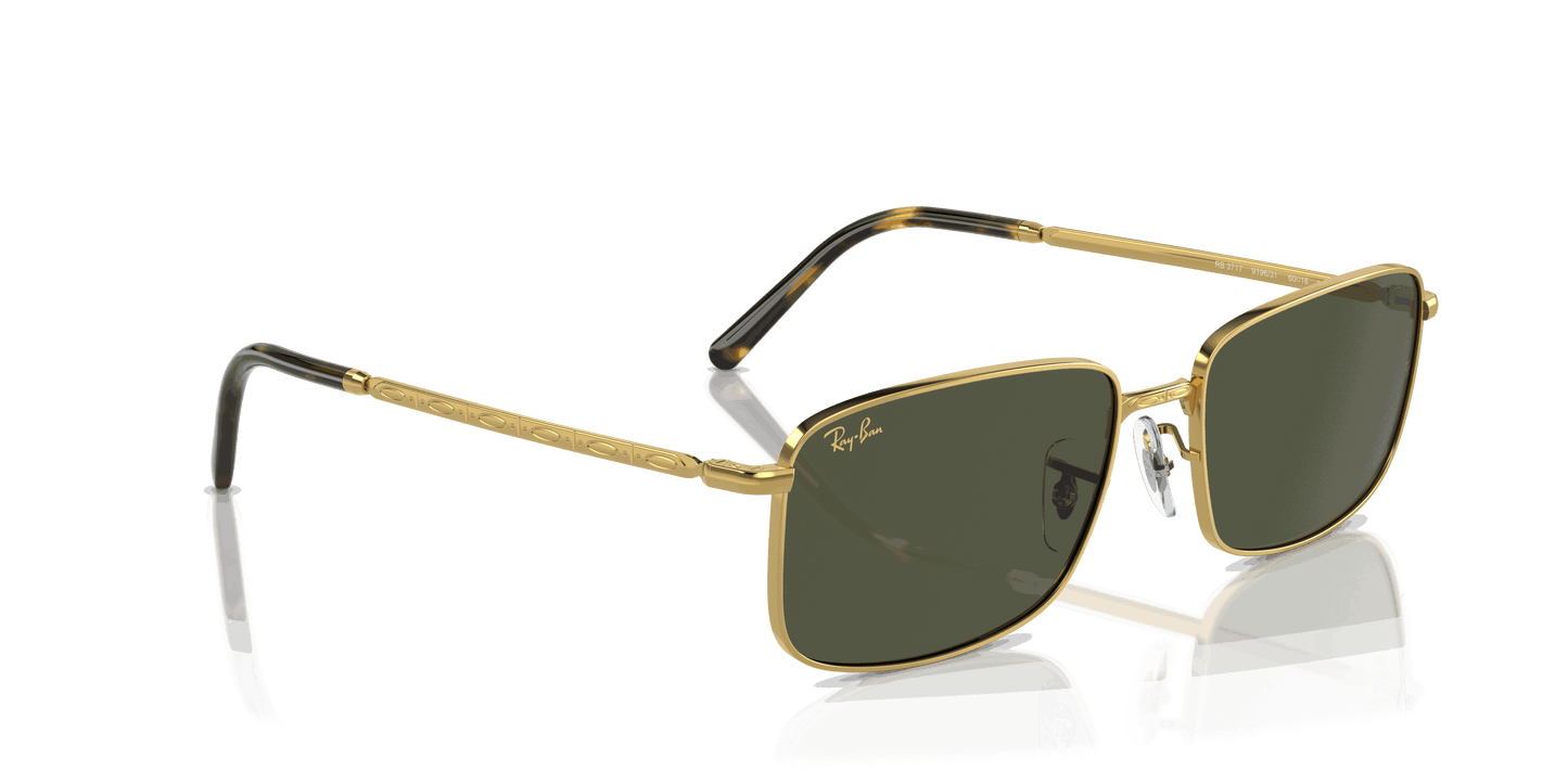[Green Lenses, Polished Gold Frame]