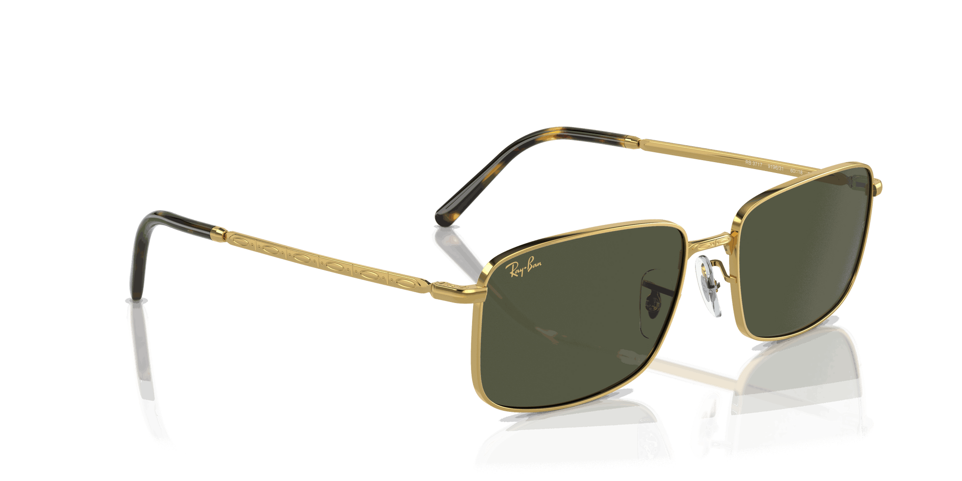 [Green Lenses, Polished Gold Frame]
