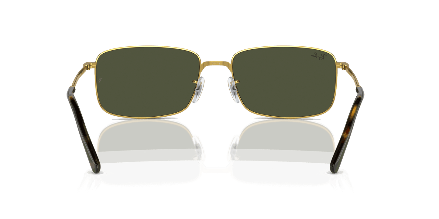 [Green Lenses, Polished Gold Frame]
