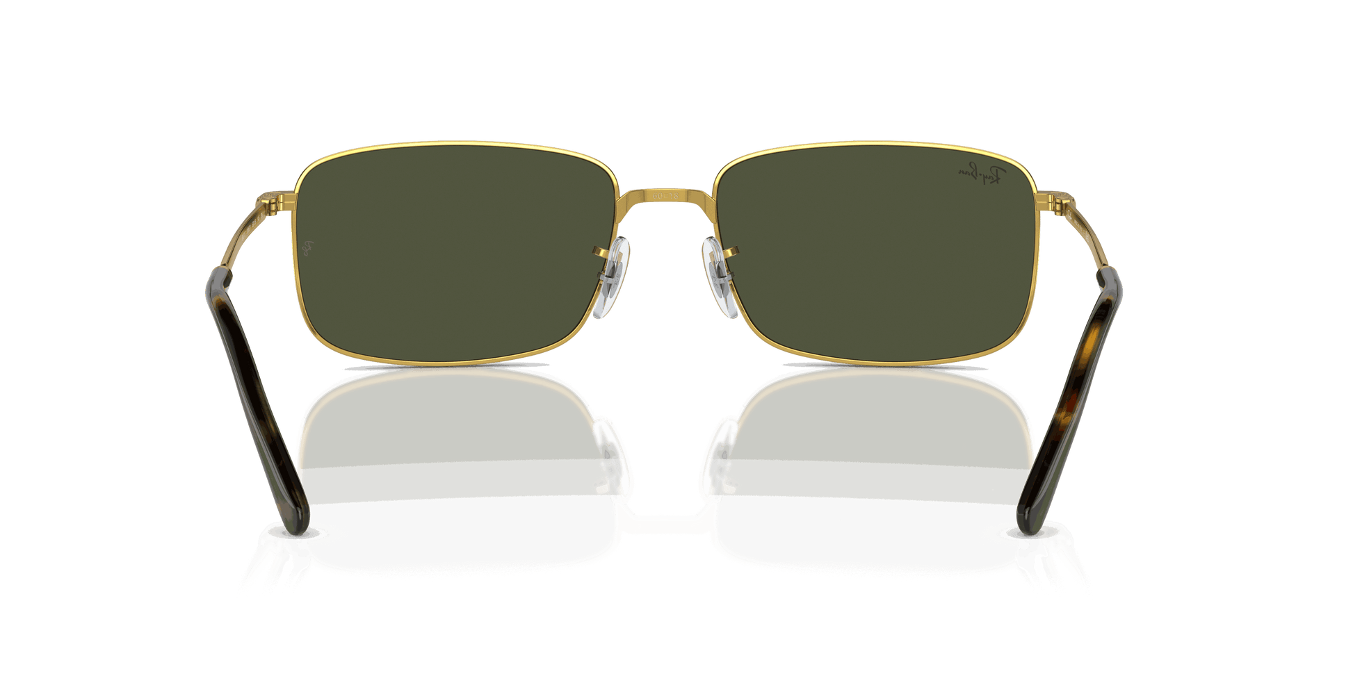 [Green Lenses, Polished Gold Frame]