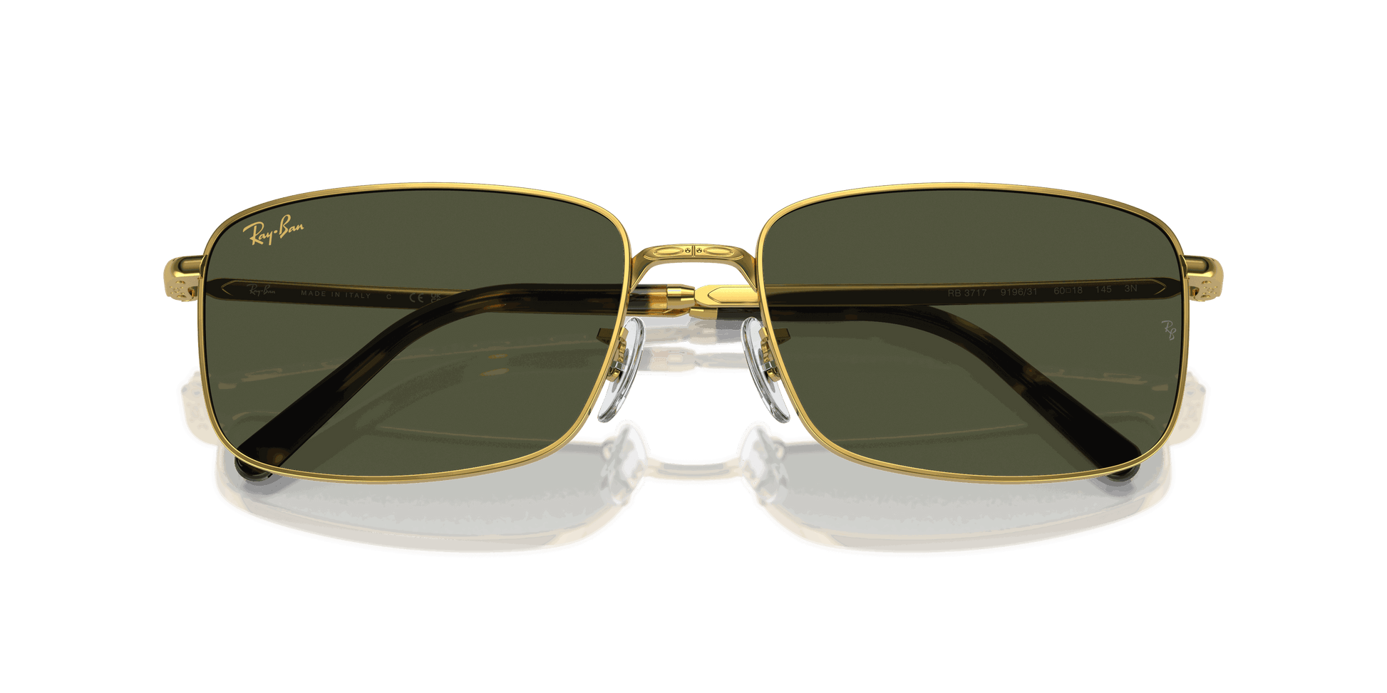 [Green Lenses, Polished Gold Frame]
