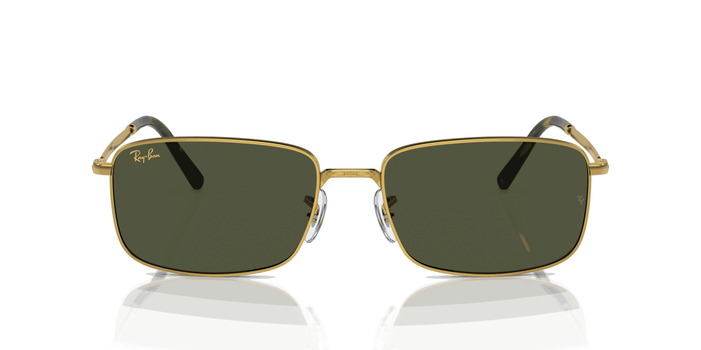 [Green Lenses, Polished Gold Frame]