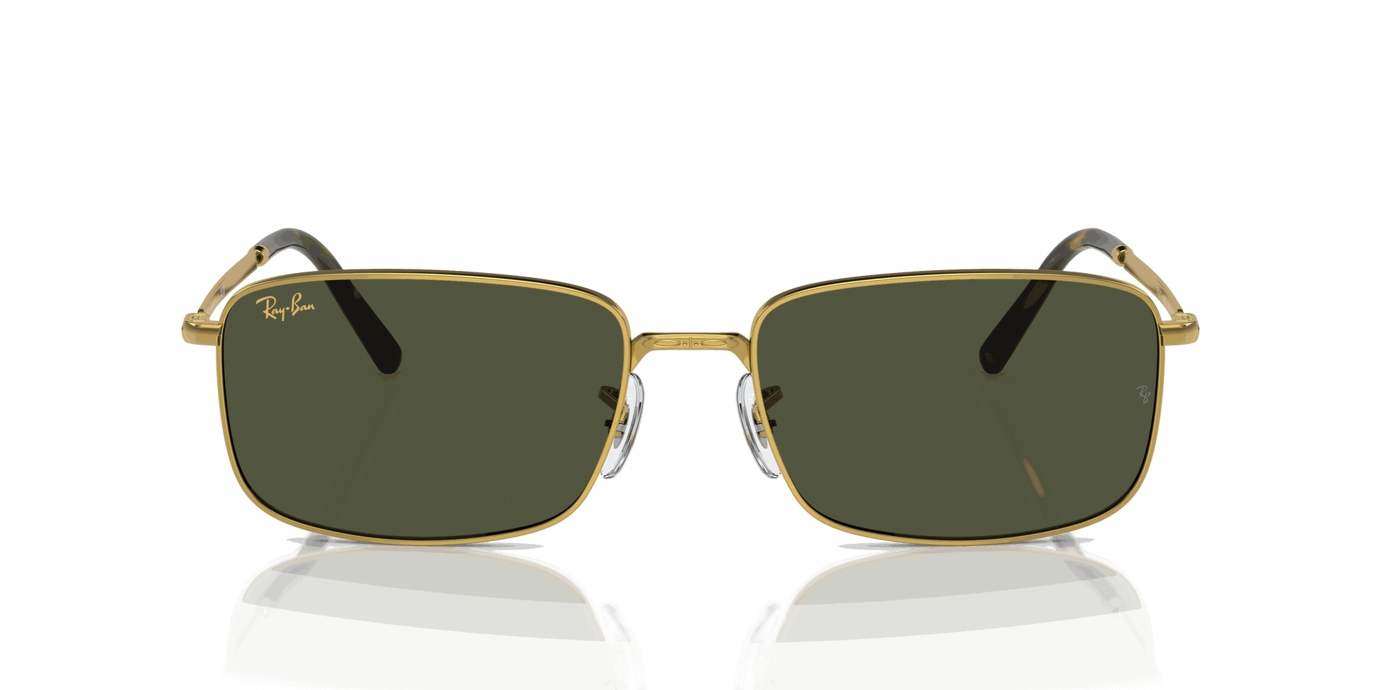[Green Lenses, Polished Gold Frame]