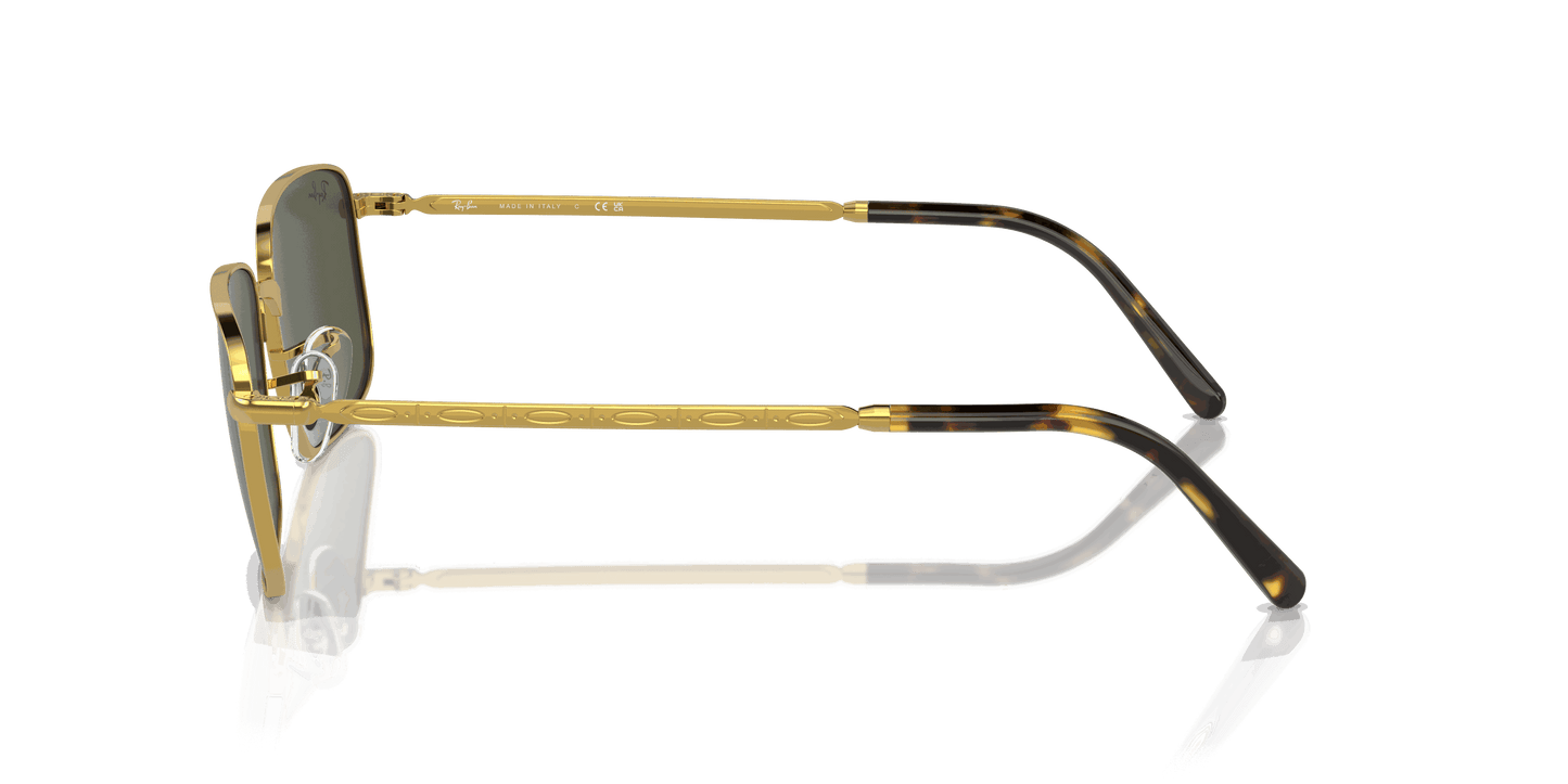 [Green Lenses, Polished Gold Frame]