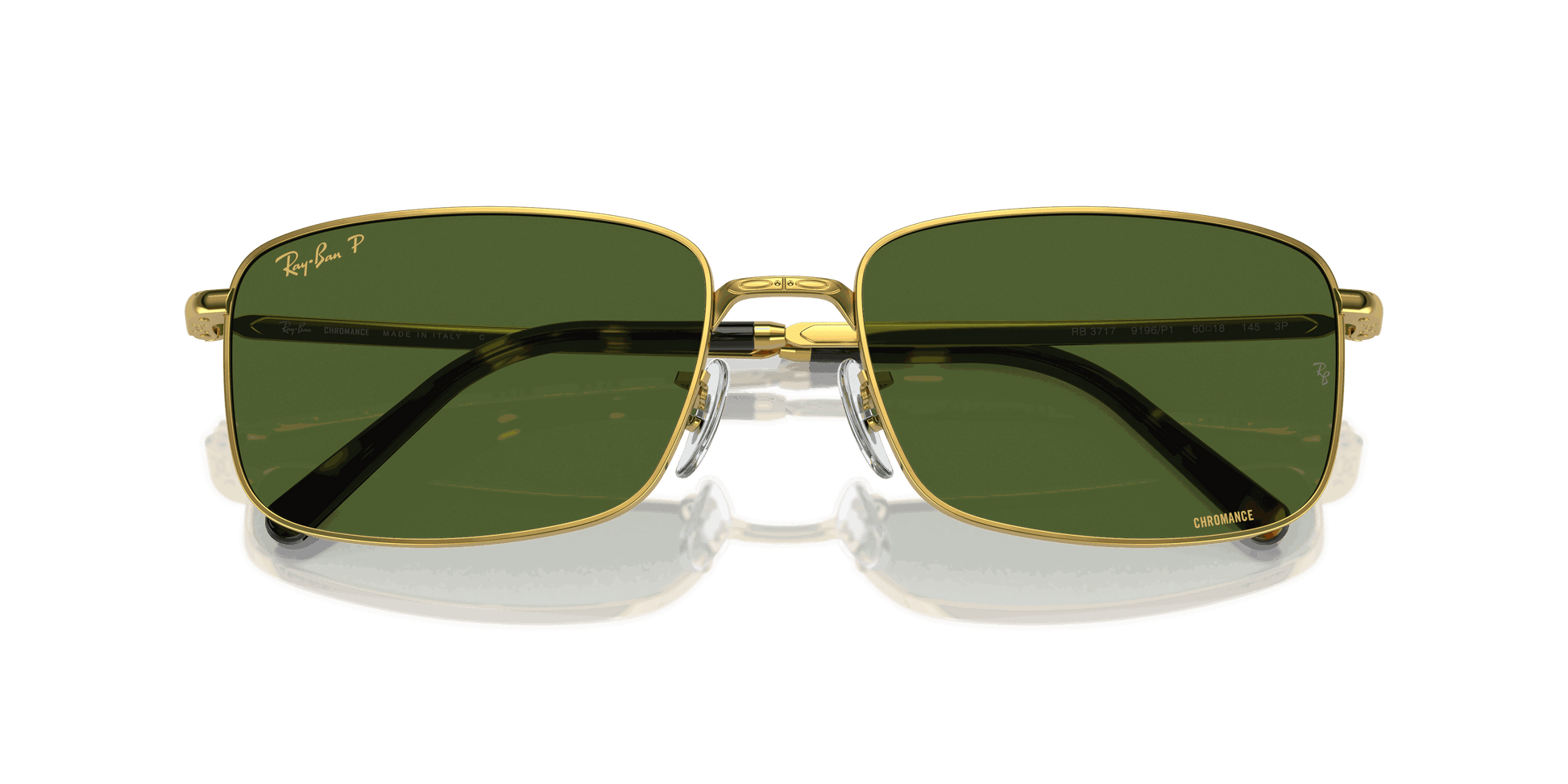 [Dark Green Lenses, Polished Gold Frame]