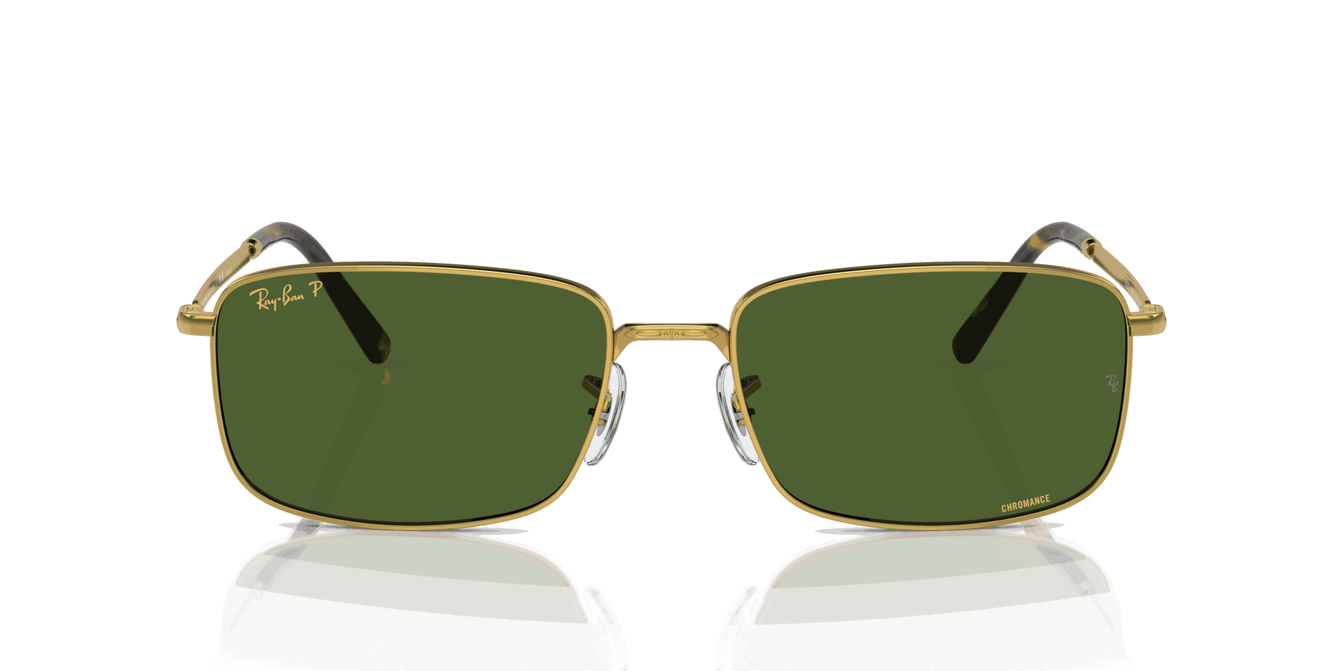 [Dark Green Lenses, Polished Gold Frame]