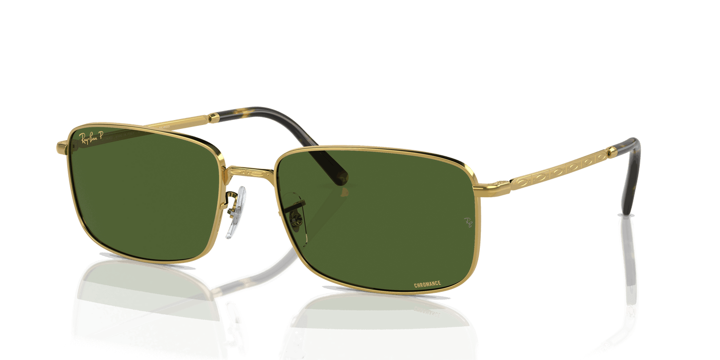 [Dark Green Lenses, Polished Gold Frame]