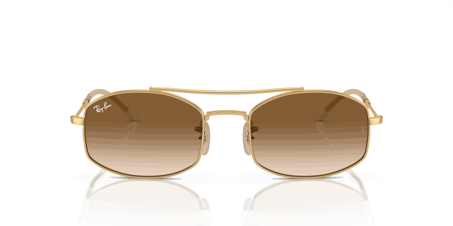 [Light Brown Lenses, Polished Arista Gold Frame]