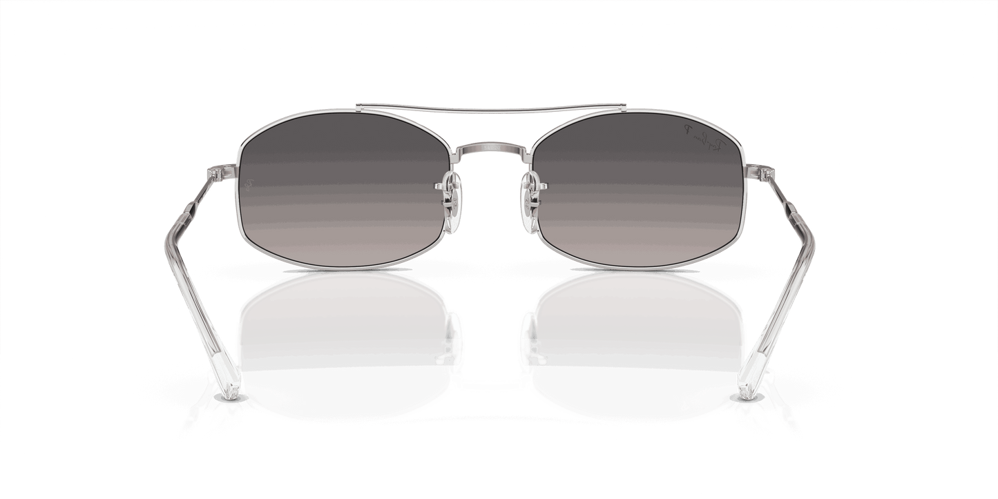 [Light Grey Lenses, Polished Silver Frame]