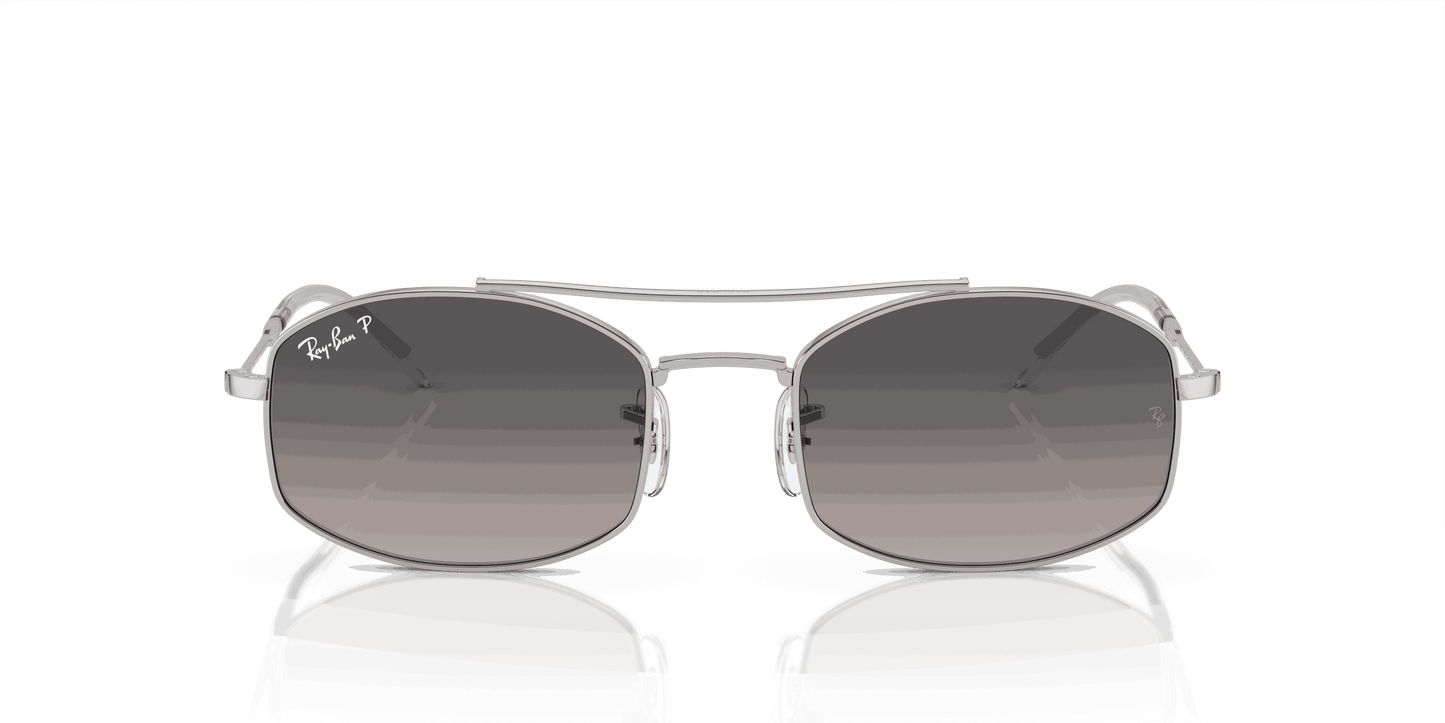 [Light Grey Lenses, Polished Silver Frame]