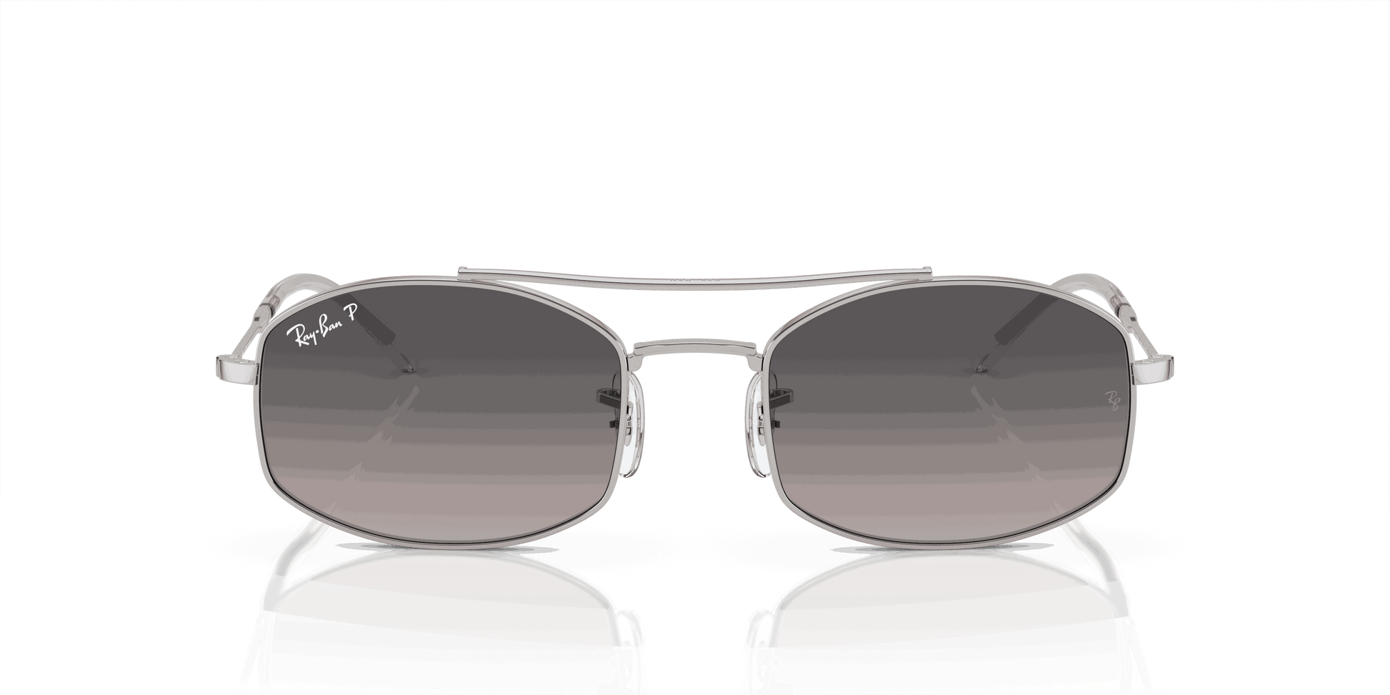 [Light Grey Lenses, Polished Silver Frame]