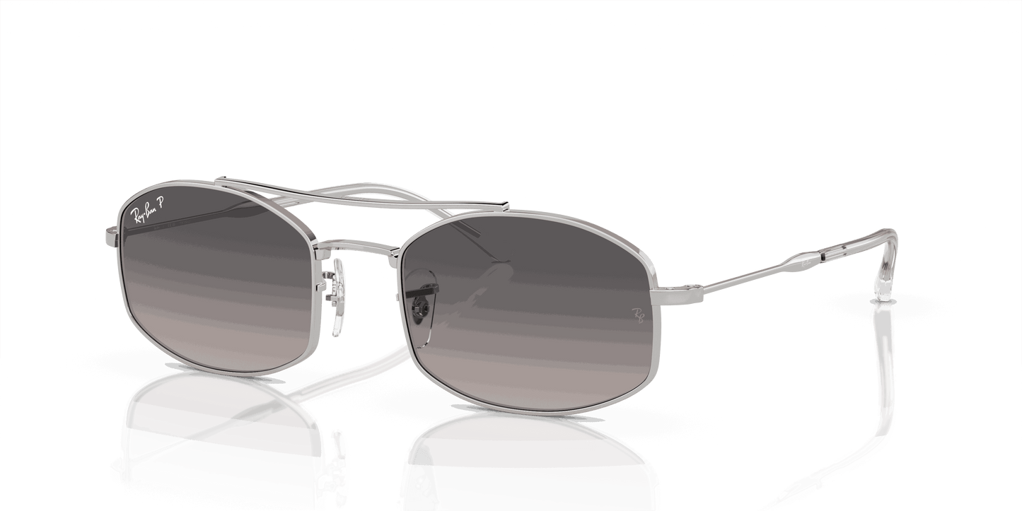 [Light Grey Lenses, Polished Silver Frame]