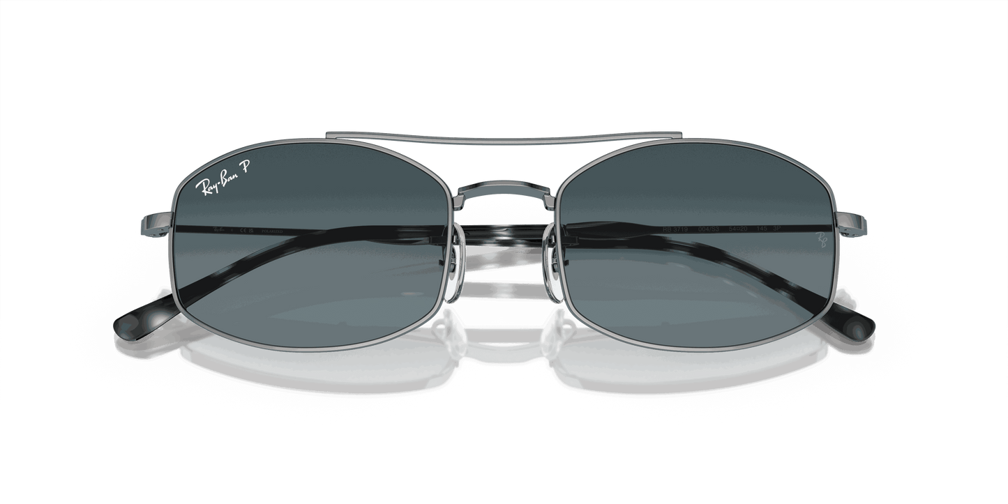 [Dark Blue Lenses, Polished Gunmetal Frame]
