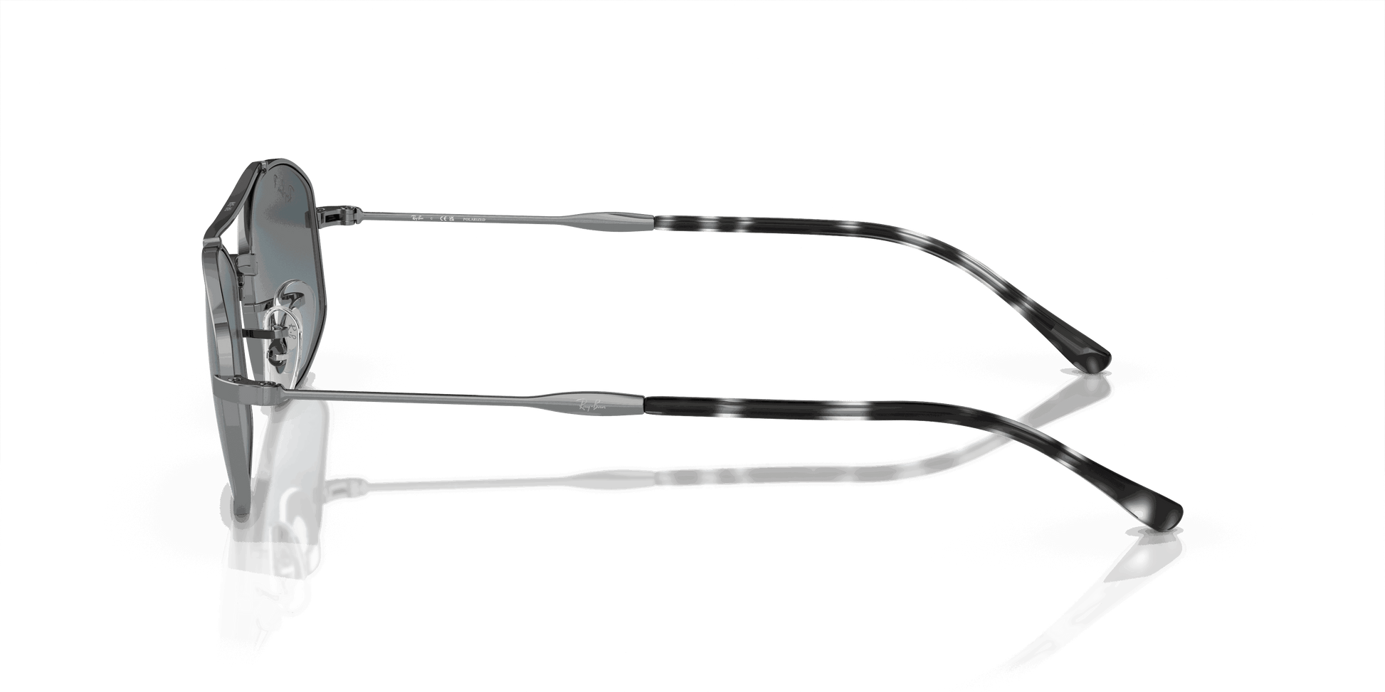 [Dark Blue Lenses, Polished Gunmetal Frame]
