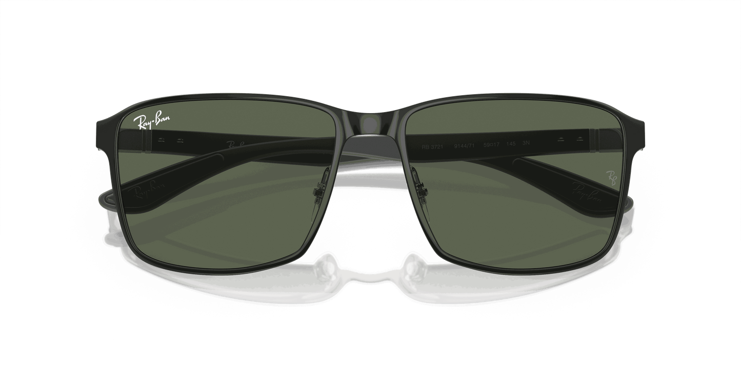 [Dark Green Lenses, Polished Black On Silver Frame]