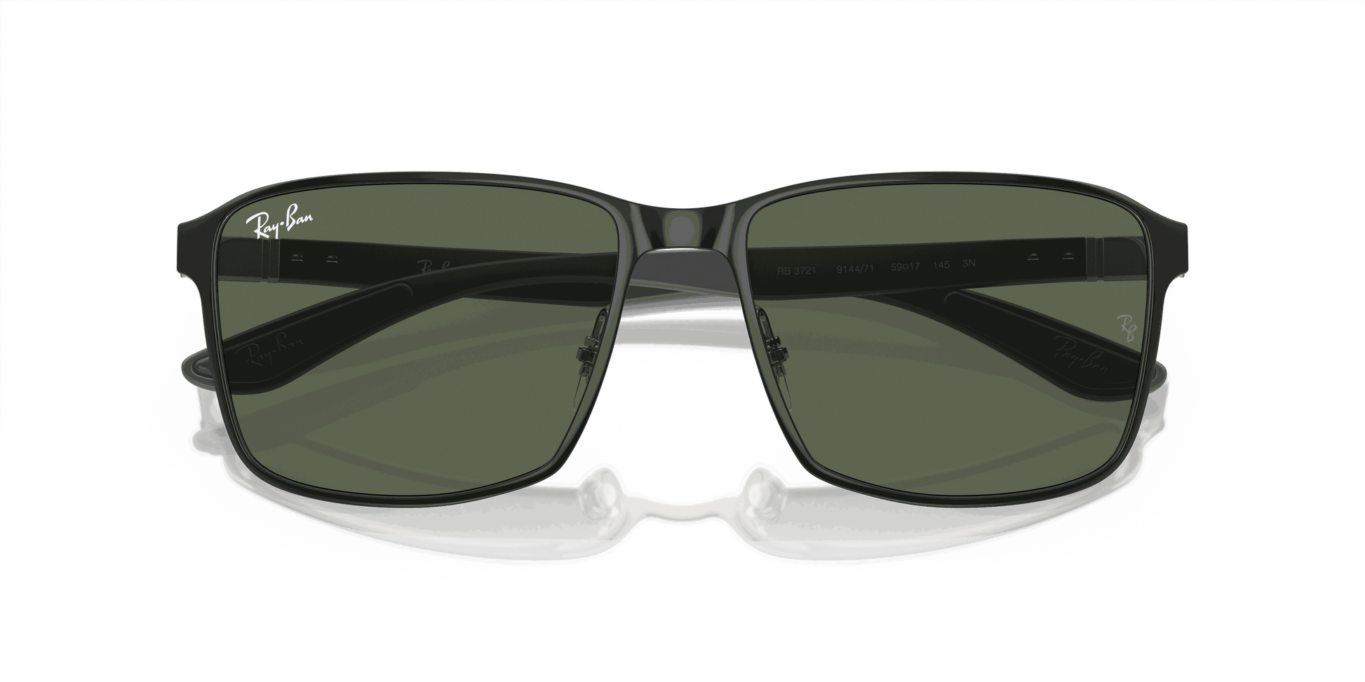 [Dark Green Lenses, Polished Black On Silver Frame]