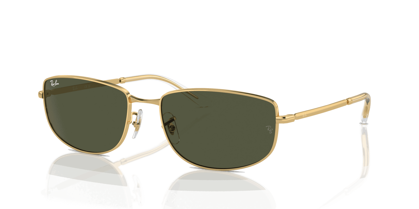 [Green Lenses, Polished Arista Gold Frame]