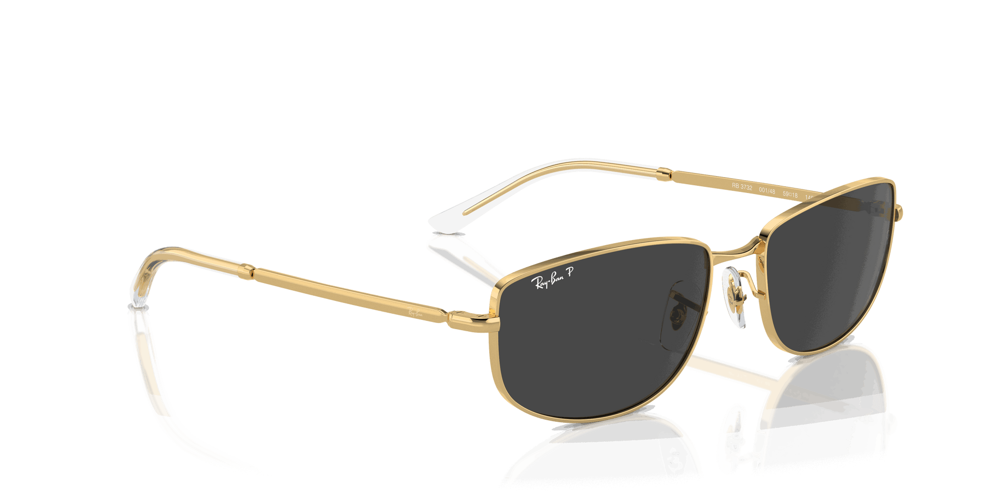 [Black Lenses, Polished Arista Gold Frame]