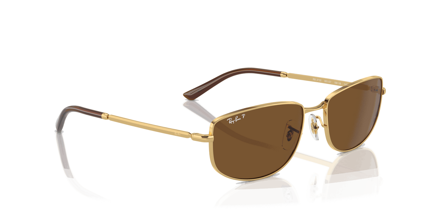 [Brown Lenses, Polished Arista Gold Frame]